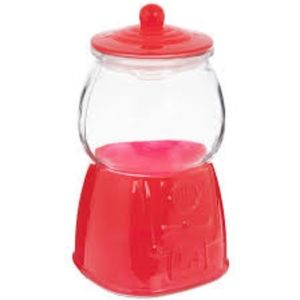 Vintage Bistro Glass Gumball Machine Canister Cookie Jar New!